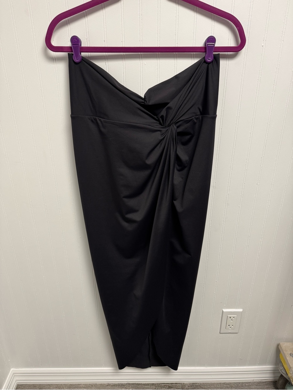 Skims Recycled Swim Sarong Skirt NWT Large Onyx